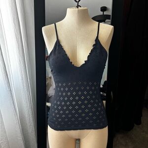 Free People Eyelet Seamless Triangle Cami